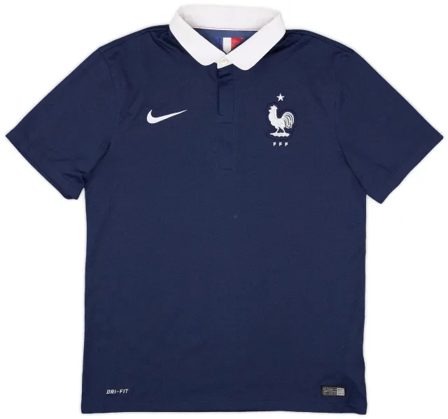 Nike 2014-15 France Home Shirt - 8/10 - (M)