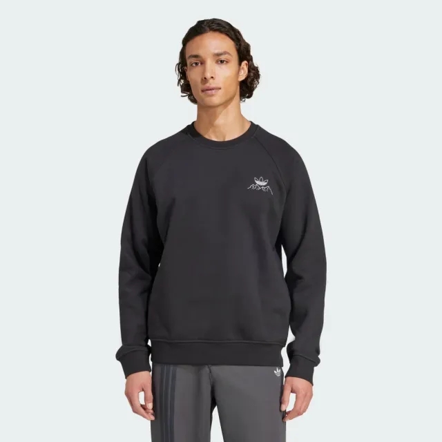 adidas Winter Resort Mountain Graphic Fleece Crewneck Sweatshirt