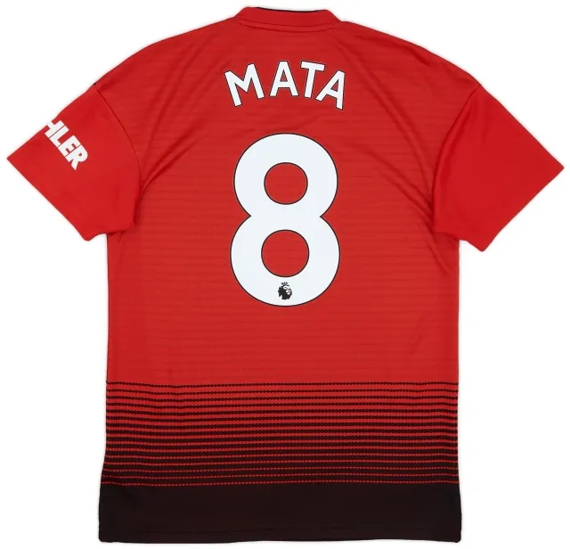 adidas 2018-19 Manchester United Home Shirt Mata #8 - 8/10 - (S)