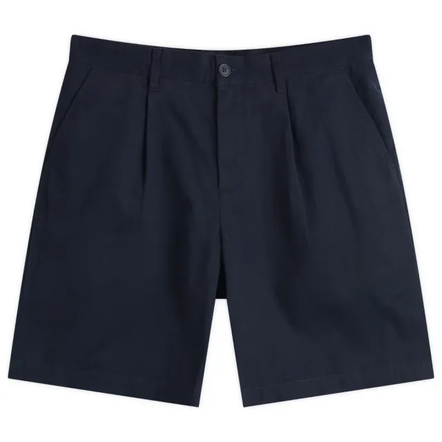 Fred Perry Men's Pleated Shorts Navy