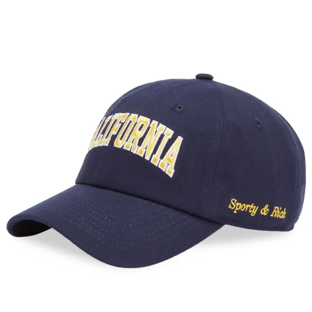 Sporty & Rich Women's California Hat Navy Gold/White