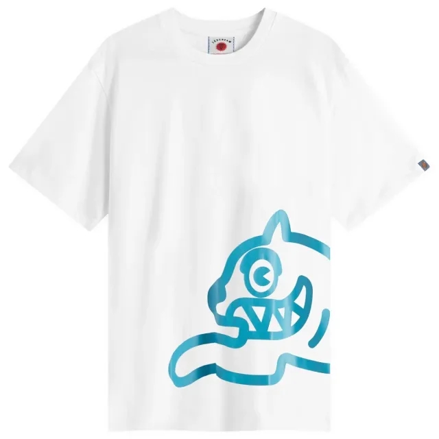 ICECREAM Jumbo Running Dog T-Shirt, White