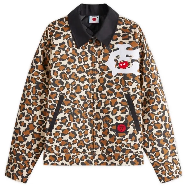 ICECREAM Men's Work Jacket Leopard Print