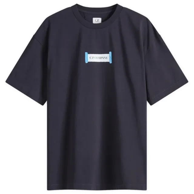 Asics C.P. Company Men's 30/1 Logos T-Shirt Total Eclipse
