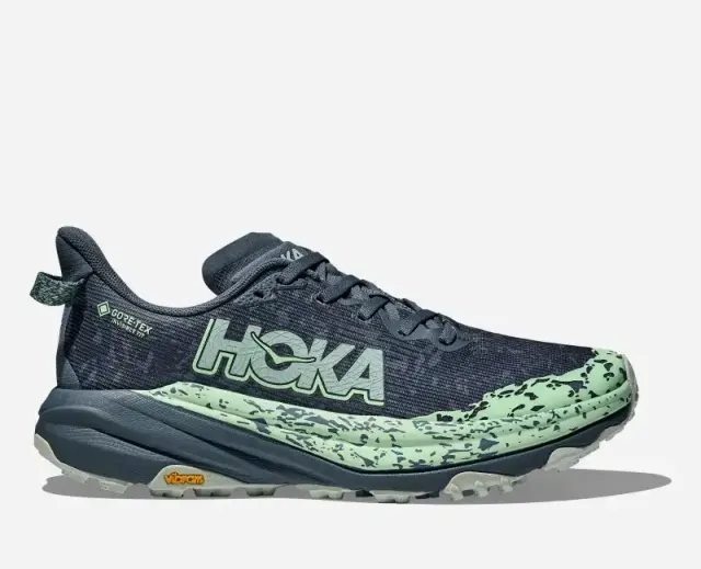 Hoka One One HOKA Women's Speedgoat 6 GORE-TEX Trail Shoes in Thunder Cloud/Mint Fluorite