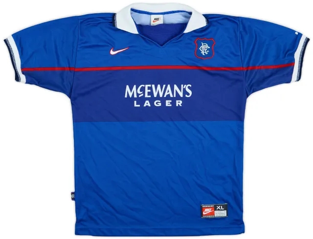 Nike 1997-99 Rangers Home Shirt - 6/10 - (XL.Boys)