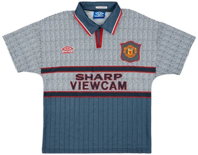 Umbro 1995-96 Manchester United Away Shirt - 9/10 - (Y)