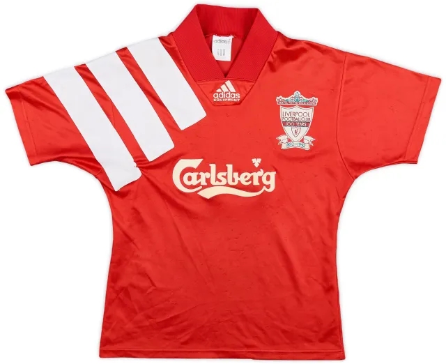 adidas 1991-92 Liverpool Home Shirt - 5/10 - (M.Boys)