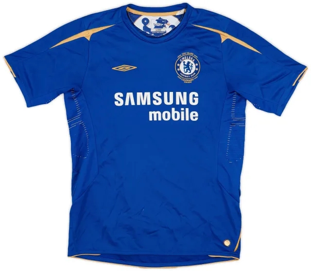 Umbro 2005-06 Chelsea Centenary Home Shirt - 9/10 - (XL.Boys)