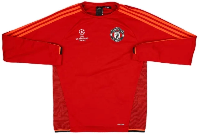 2015-16 Manchester United adidas CL Sweat Top - 9/10 - (S)
