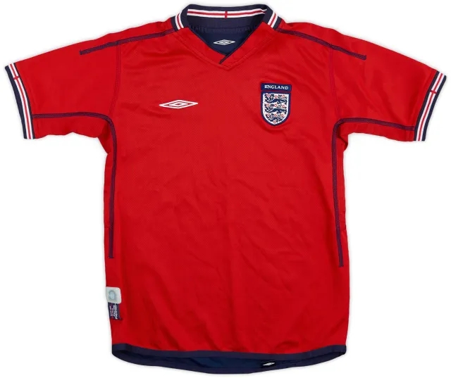 Umbro 2002-04 England Away Shirt - 6/10 - (M.Boys)