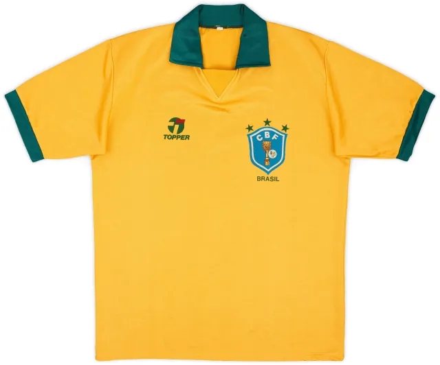 1990 Brazil Home Shirt - 6/10 - (L)