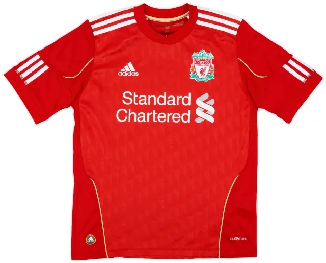 adidas 2010-12 Liverpool Home Shirt - 7/10 - (L.Boys)