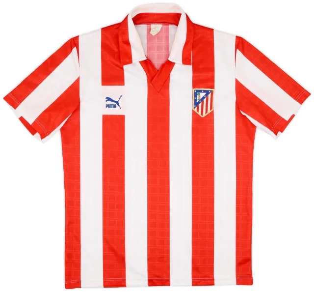 Puma 1992-93 Atletico Madrid Home Shirt - 6/10 - (M)