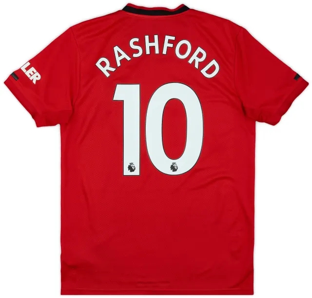 adidas 2019-20 Manchester United Home Shirt Rashford #10 - 5/10 - (M)