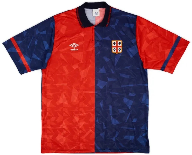 Umbro 1990-93 Cagliari Home Shirt - 9/10 - (L)