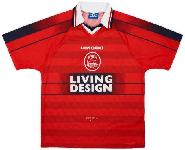 Umbro 1996-97 Aberdeen Home Shirt - 7/10 - (L)
