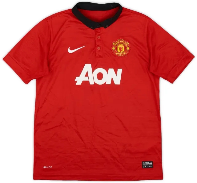 Nike 2013-14 Manchester United Home Shirt - 9/10 - (L.Boys)
