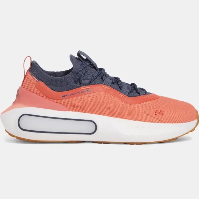 Women's  Under Armour  Phantom 4 Shoes Blush Orange / Downpour Gray / Metallic Gravel 7.5
