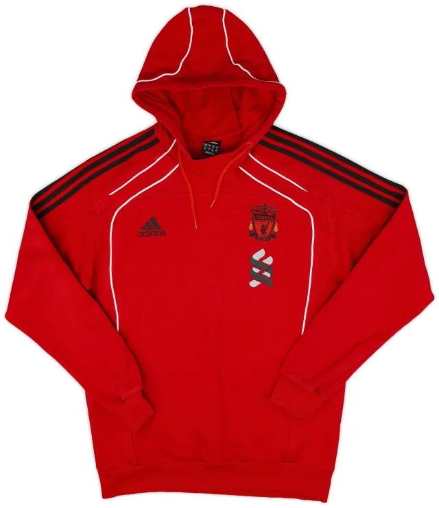 2010-11 Liverpool adidas Hooded Top - 9/10 - (L/XL)