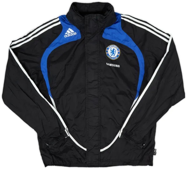 2008-09 Chelsea adidas Hooded Rain Jacket - 9/10 - (S)