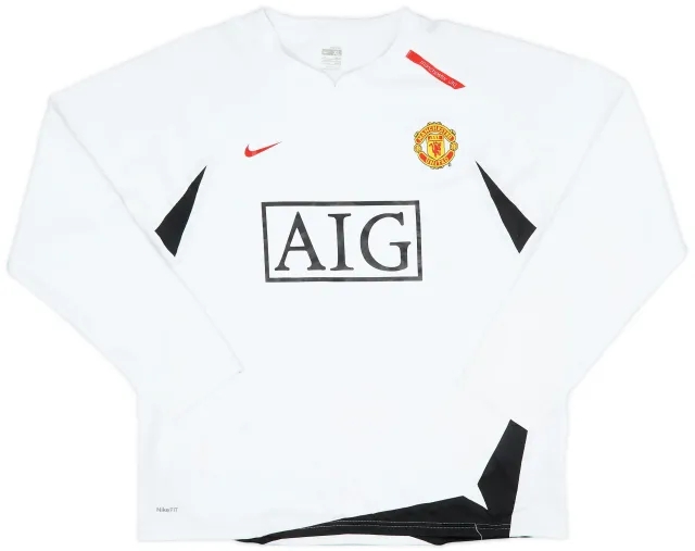 2007-08 Manchester United Nike Sweat Top - 6/10 - (XL)