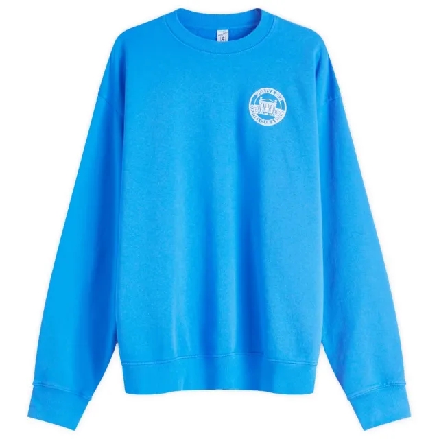 Sporty & Rich Women's Vendome Resort Crewneck Paris Blue White