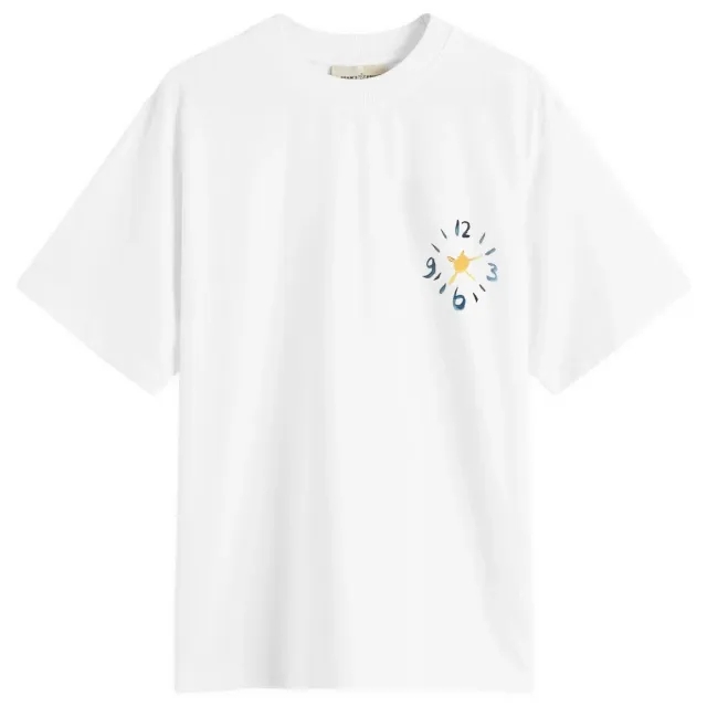 Bram's Fruit Men's Clock Acrylic T-Shirt White