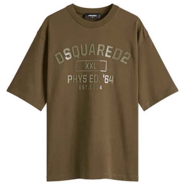 Dsquared2 Men's Loose Fit T-Shirt Military Green