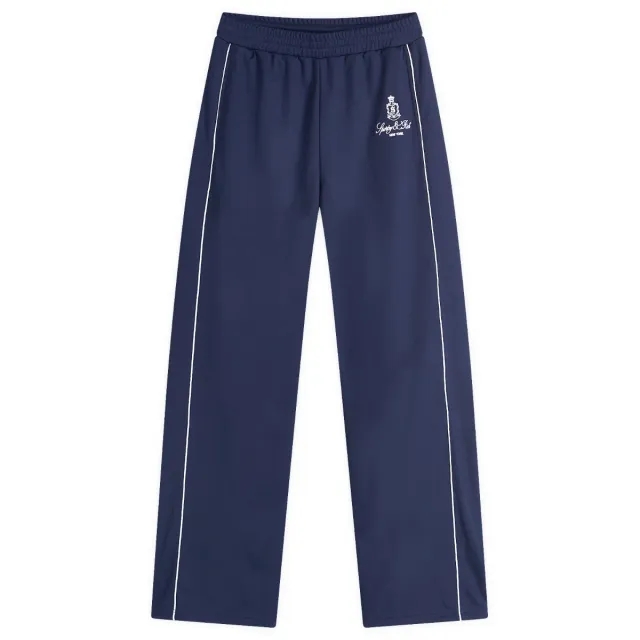 Sporty & Rich Women's Vendome Track Pant Navy White