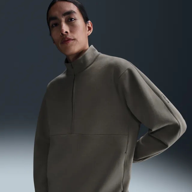 Nike 24.7 ImpossiblySoft Men's Dri-FIT 1/2-Zip Top - Grey - Polyester/Modal/Cotton