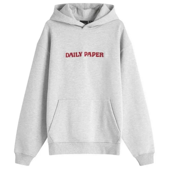 Sweatshirt Daily Paper Chain Stitch Oversized Hoodie Grey Xs