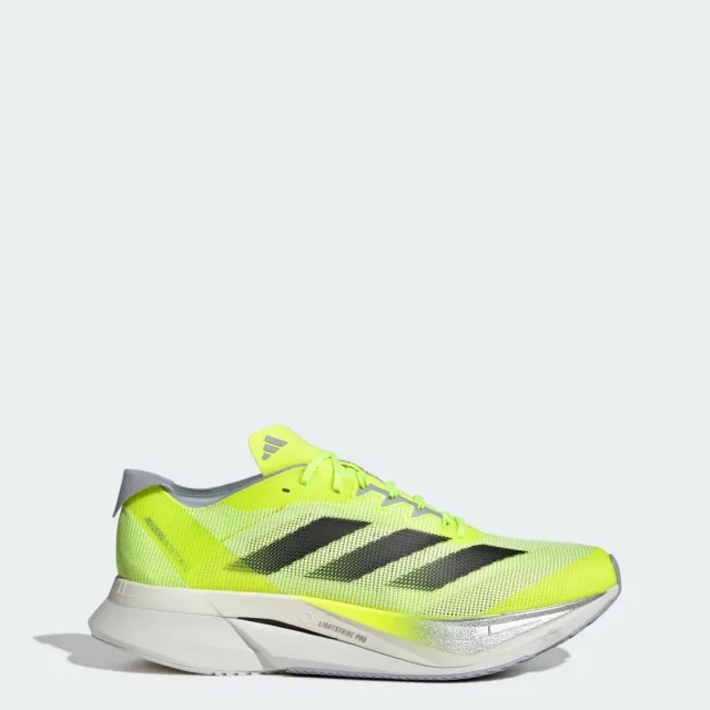 adidas Adizero Boston 12 Competition Running Shoe Men - Neon Yellow, Black