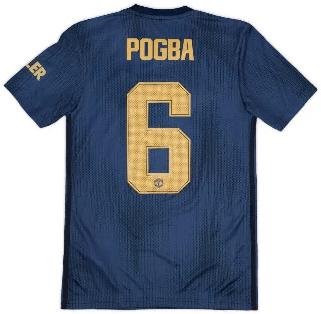 adidas 2018-19 Manchester United Third Shirt Pogba #6 (XS)