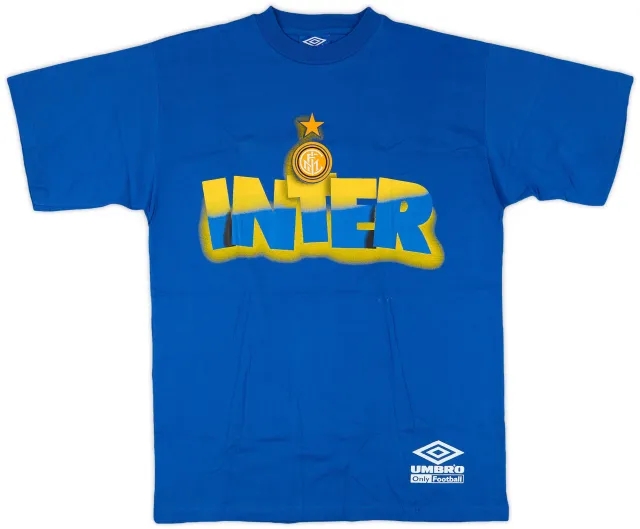 1995-96 Inter Milan Umbro Graphic Tee - 5/10 - (L)