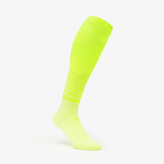 Kipsta Adult Football Socks Viralto Stripey - Neon Yellow