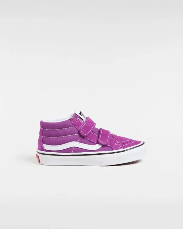 Vans - Kids Sk8-Mid Shoes (4-8 Years), Purple
