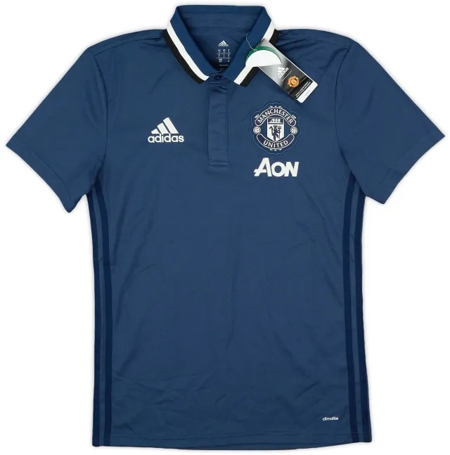 2016-17 Manchester United adidas Polo Shirt (S)