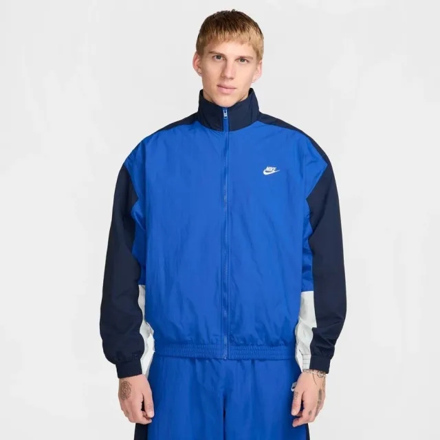 Nike Track Jacket Club Woven Oversized - ['Blue']