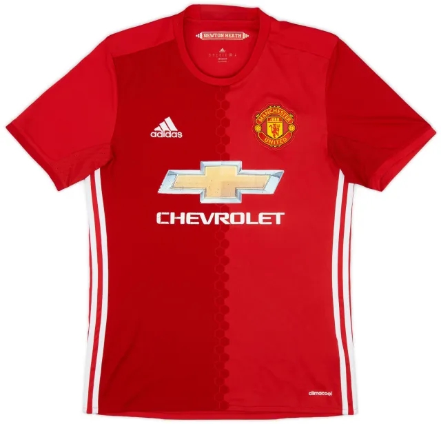 adidas 2016-17 Manchester United Home Shirt Rooney #10 - 7/10 - (S)