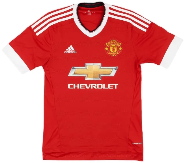 adidas 2015-16 Manchester United Home Shirt Rooney #10 - 9/10 - (XS)