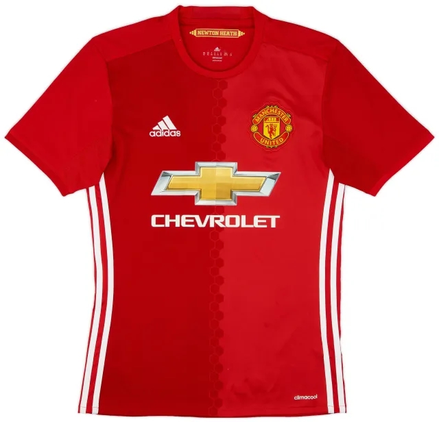 adidas 2016-17 Manchester United Home Shirt Ibrahimovic #9 - 8/10 - (XS)