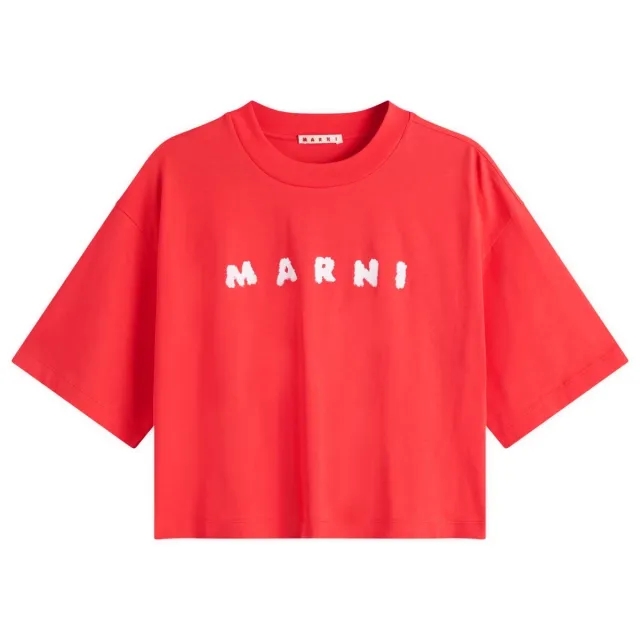 Marni Women's Logo T-shirt Crimson