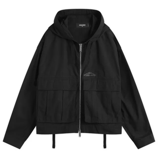 Dsquared2 Men's Icon Ripstop Windbreaker Black