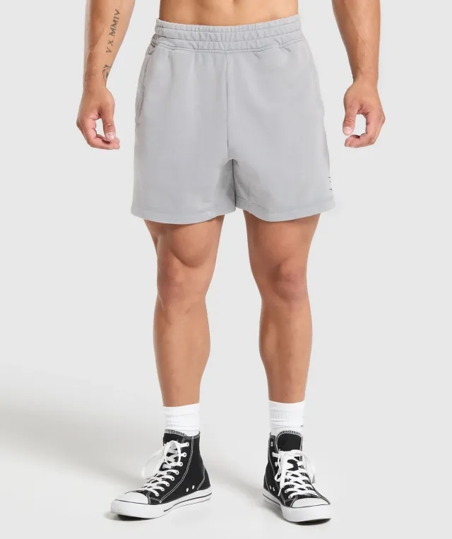 Gymshark Heritage 5 Shorts - Denim Grey
