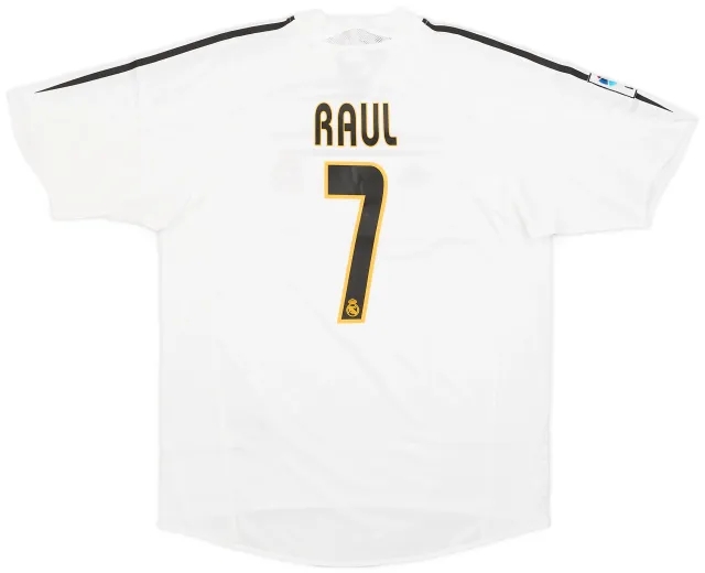 adidas 2004-05 Real Madrid Home Shirt Raul #7 (M)