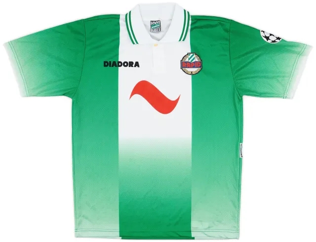 Diadora 1996-98 Rapid Vienna European Home Shirt - 8/10 - (XL)
