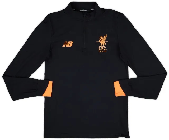 2017-18 Liverpool New Balance 1/4 Zip Drill Top - 9/10 - (S)