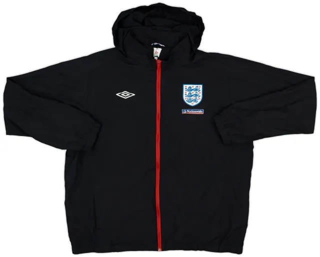 2010-11 England Umbro Hooded Rain Jacket - 8/10 - (XXL)