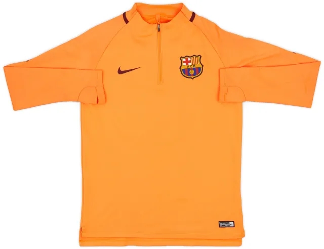 2017-18 Barcelona Nike 1/4 Zip Training Top - 9/10 - (M)